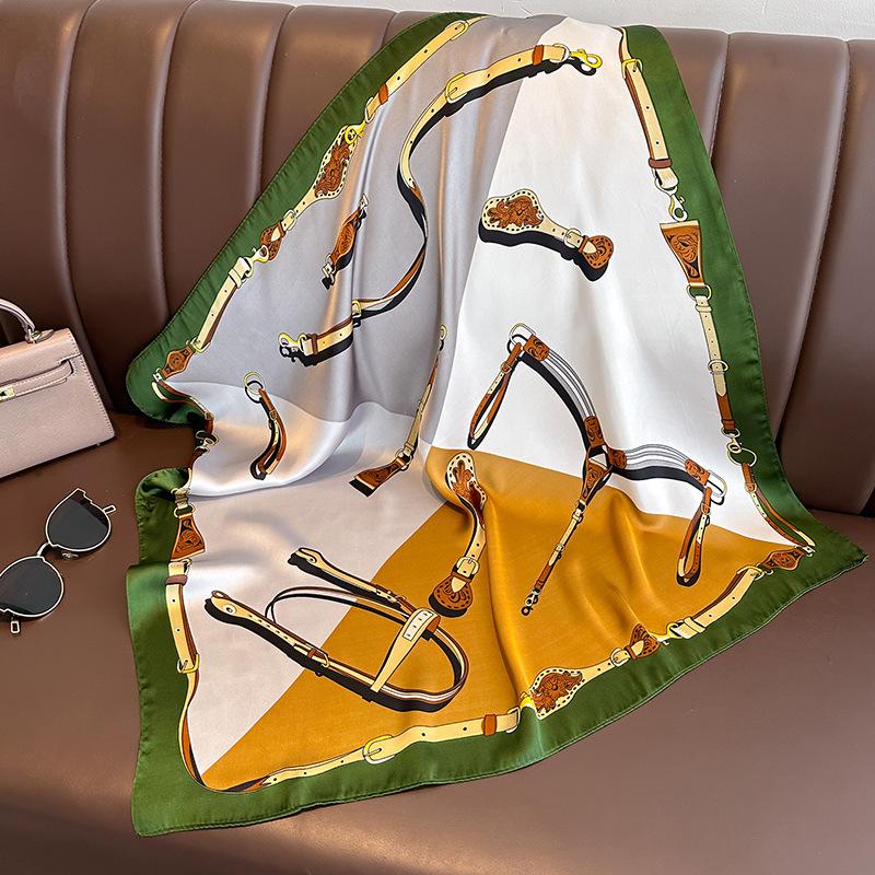 Модные платки, шейные шарфы, женские маленькие шали, бандана, платки на голову 70 см