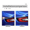 Панель-накладка на задний фонарь "бровь" из углеродного волокна для Subaru WRX -24