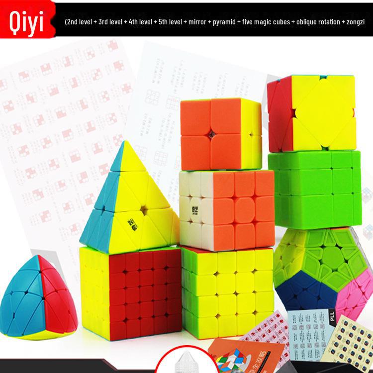 Набор кубика Рубика Qiyi: 2x2, 3x3, 4x4, 5x5, Воин Кленовый лист, Пирамида, Зеркальный куб, Косой поворот, SQ, Цзунцзы и Зеркало.