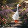 Lifelike Resin Goose Statue Nordic Style White Goose Ornament Garden Decor