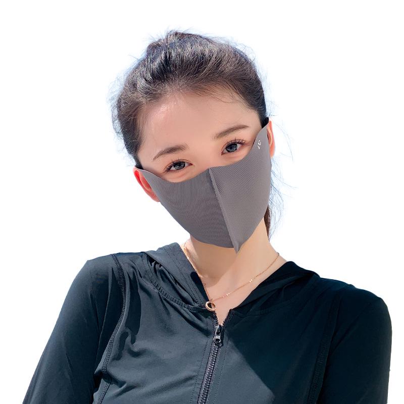 Солнцезащитная маска Ice Silk с гиалуроновой кислотой UPF50+ для женщин — летний выпуск 2024 года с защитой глаз