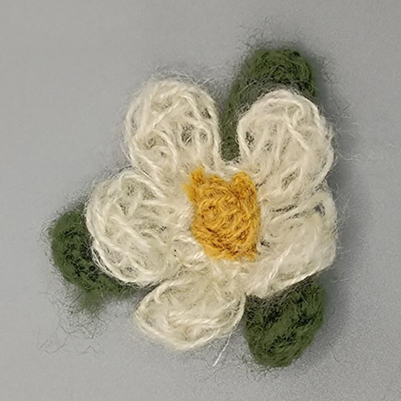 2/5/10 шт., цветные вязаные крючком 6 лепестков, 3D-цветы, вязаное одеяло, аппликация, украшение для рукоделия, заколки для волос, декор для шляпы
