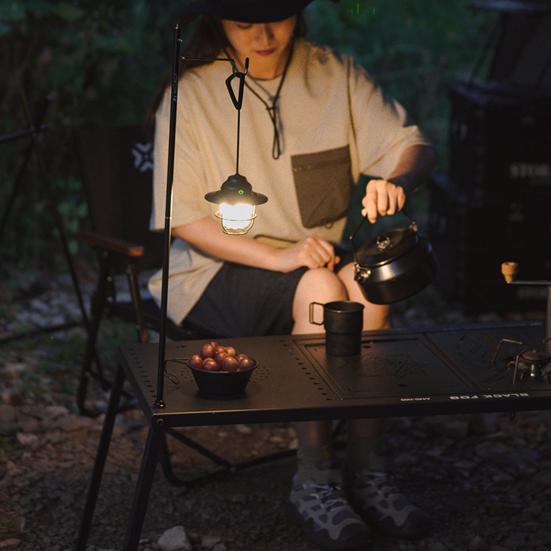 LED Camping Lantern Rechargeable Ultra-Bright Camping Light Waterproof Dimmable Hanging Retro Electric Lamp