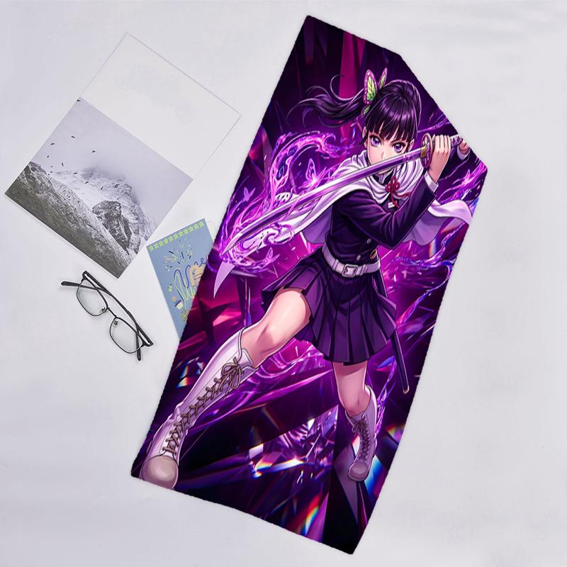 1pc Tsuyuri Kanawo Beach Towel, Beach and Seaside Swimming Pool Equipment, Fashion Pattern, Rectangular, Travel Essentials
