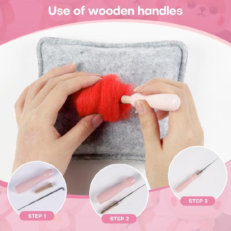 Ручная поделка DIY из фетра Несобранные наборы для валяния иглой Легкие для начинающих