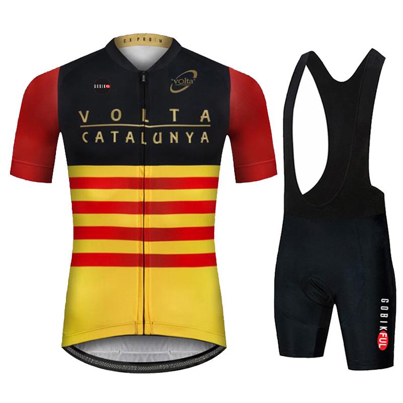 Short Sleeve Cycling Jersey Set for Men, Bib Shorts, Bicycle Clothing, MTB Uniform, Bike Clothes, Summer Breathable Outdoor Cycling Suit Set