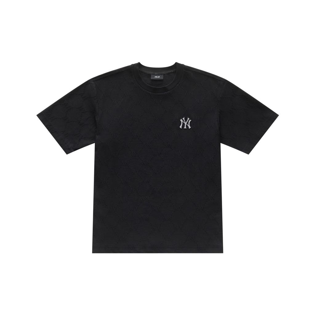 MLB MONOGRAM Футболка SS25 Унисекс Черная 3ATSM1353-50BKS