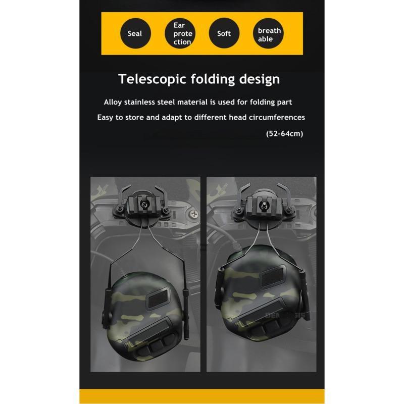 Шлем-гарнитура с шумоподавлением, звукосниматель, защита слуха, наушники для стрельбы, военные наушники для страйкбола