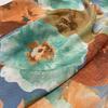 New Retro Floral Print Hair Headband Velvet 70cm Square Scarf Women Soft Cotton Neckerchief Female Neck Tie Lady Head Hijab Gift