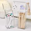 Transparent Storage Rack Multifunctional Square Pen Holder  Desktop Organize