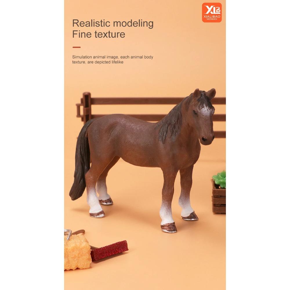 Имитация Фермерских Животных Домашняя Птица Корова Свинья Собака Курица Утка Гусь Детеныш Фигурки Модель Фигурки Развивающая Игрушка Для Детей