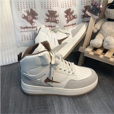 Подходящие по цвету высокие кроссовки Macaron Air Force One для детей, новые универсальные повседневные кроссовки для сноубординга для студентов