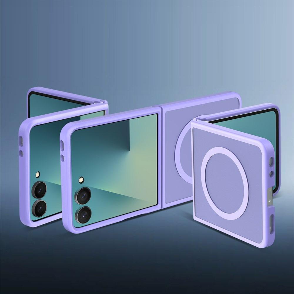 Smoke Case for Samsung Galaxy Z Flip 8, Skin Touch, for MagSafe, Purple
