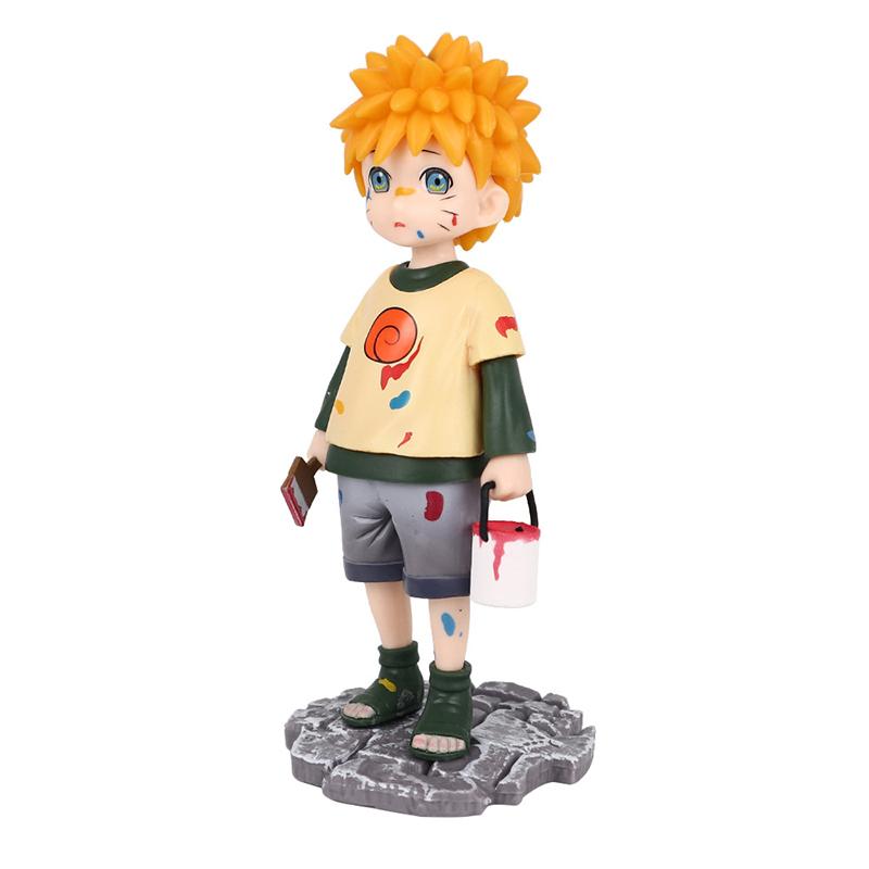 Naruto 15cm PVC Action Figure Childhood Painter Version Anime Character Collectible Model Decoration Toy