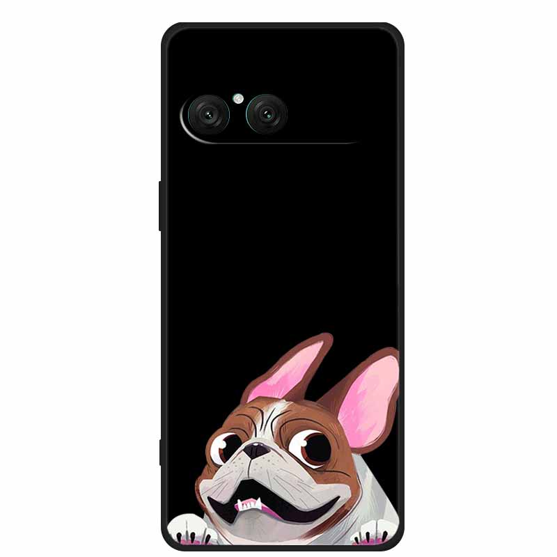 Чехол для телефона Sony Xperia 10 VII Мультяшный кот Мягкая задняя крышка Черный силиконовый чехол Для Sony Xperia 10 VII 2025 Чехол Coque Funda