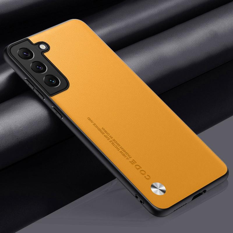 Luxury PU Leather Case For Samsung Galaxy S22 Plus Back Cover Silicone Shockproof Protection Phone Case For Samsung S22 Ultra 5G