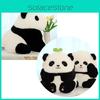 Плюшевая игрушка Панда Хуа Хуа Реалистичная мягкая подушка Панда для детей и взрослых
