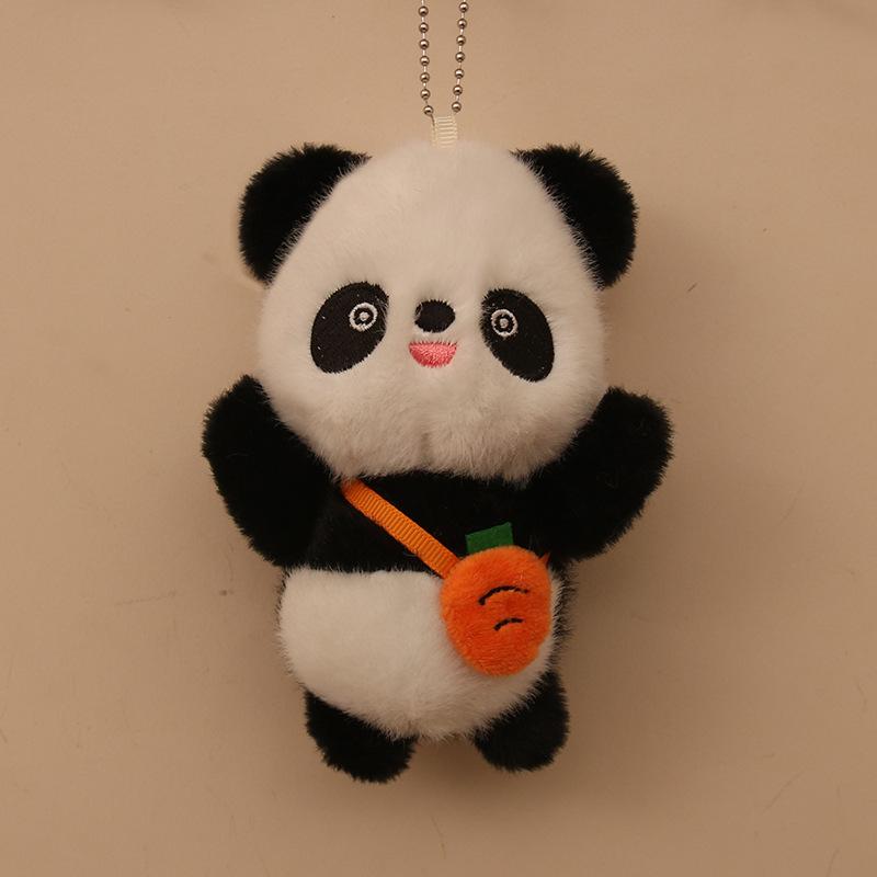 Фруктовая сумка через плечо с подвеской в виде панды, плюшевая игрушка, кукла, сумка с подвеской, кукла-машинка, маленький подарочный сувенир