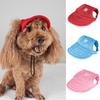 With Ear Holes Pet Baseball Hat Solid Color Dogs Sun Hat Travelhelmet Dog Cap Sports