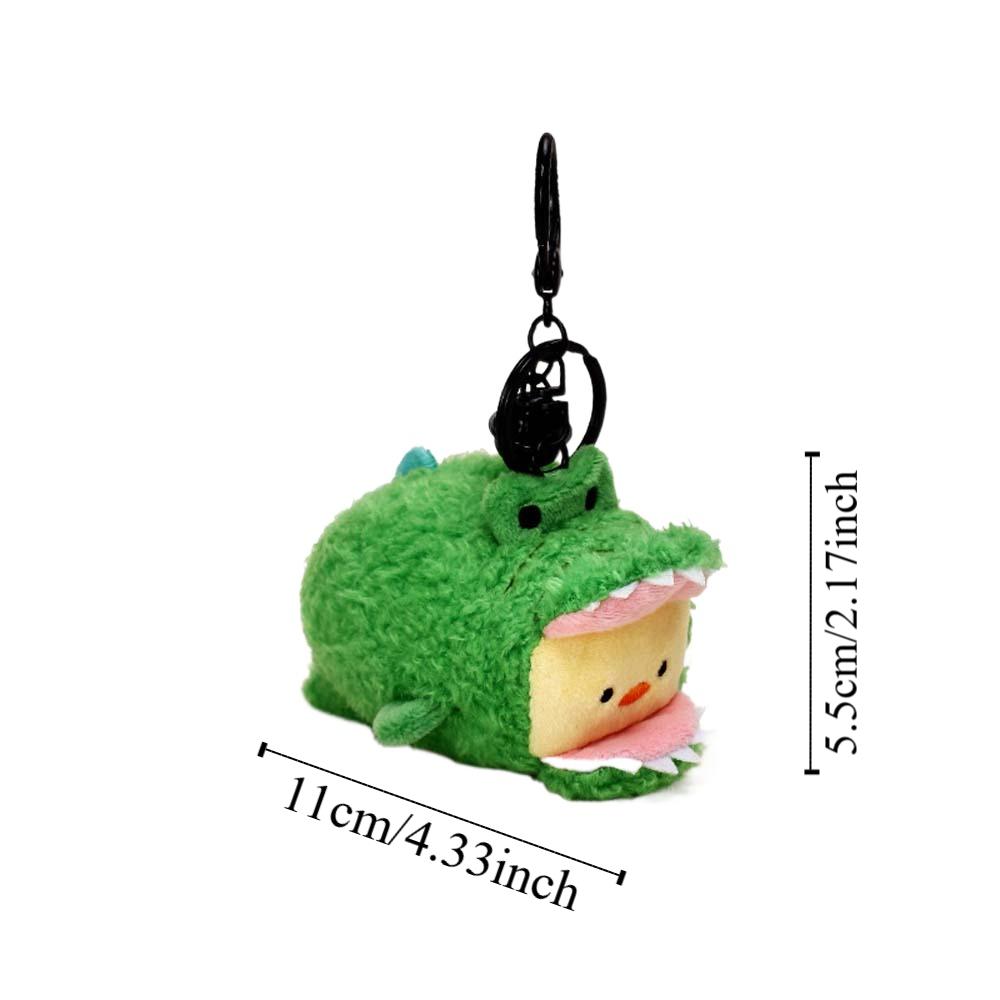 Забавный мультяшный медведь кукла цыпленок друзья сумка брелок розовый плюшевый брелок для ключей в виде животного дети