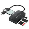 USB 3.0 Type C Multi 4 In 1 Camera Card Reader Memory Smart Card Reader Supports SD TF CF MS Flash Card Adapter Laptop