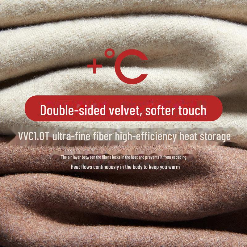 Women's Wool Silk Warm Vest with German Velvet, Thick Seamless Heating Undershirt.