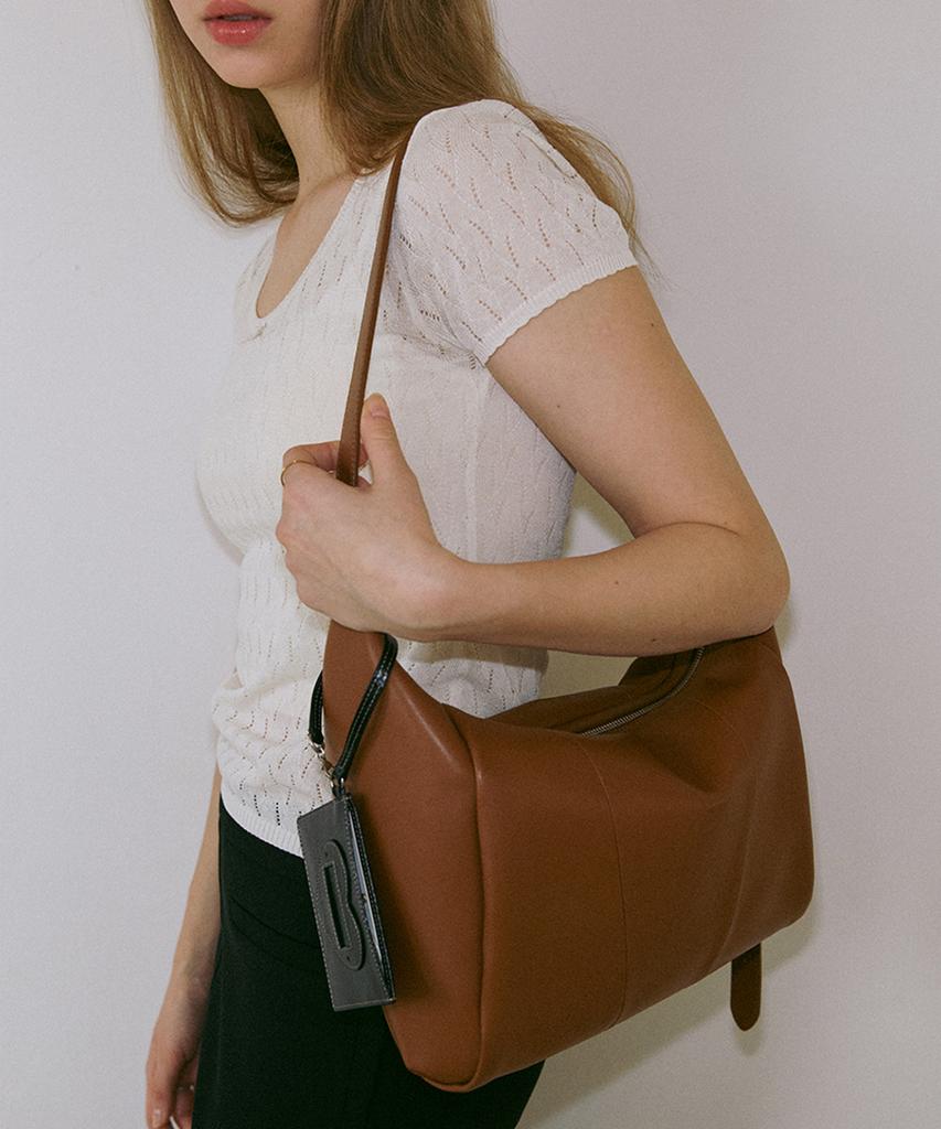 Ansouis Melting Hobo Bag_Camel