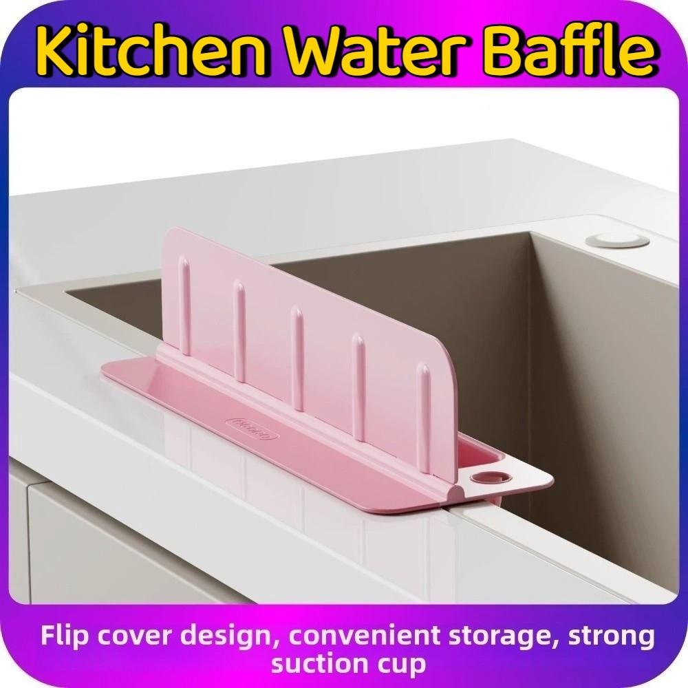 Reusable Sink Splash Guard Anti-splash Sink Storage Rack Water Blocking Board  Kitchen Gadgets