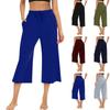 Ayollar uchun keng paqli kundalik yozgi ipli keng kesimli qulay sport shimlari, cho'ntakli pijama
