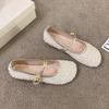 Women's Flat Shoes Round Toe Design Korean Style Mary Jane Women's Professional Casual Boat Shoes 2024