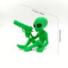 3D-печать уникальных и интересных статуэток инопланетян, декоративных фигурок инопланетян с оружием, украшений для вечеринок в космической тематике