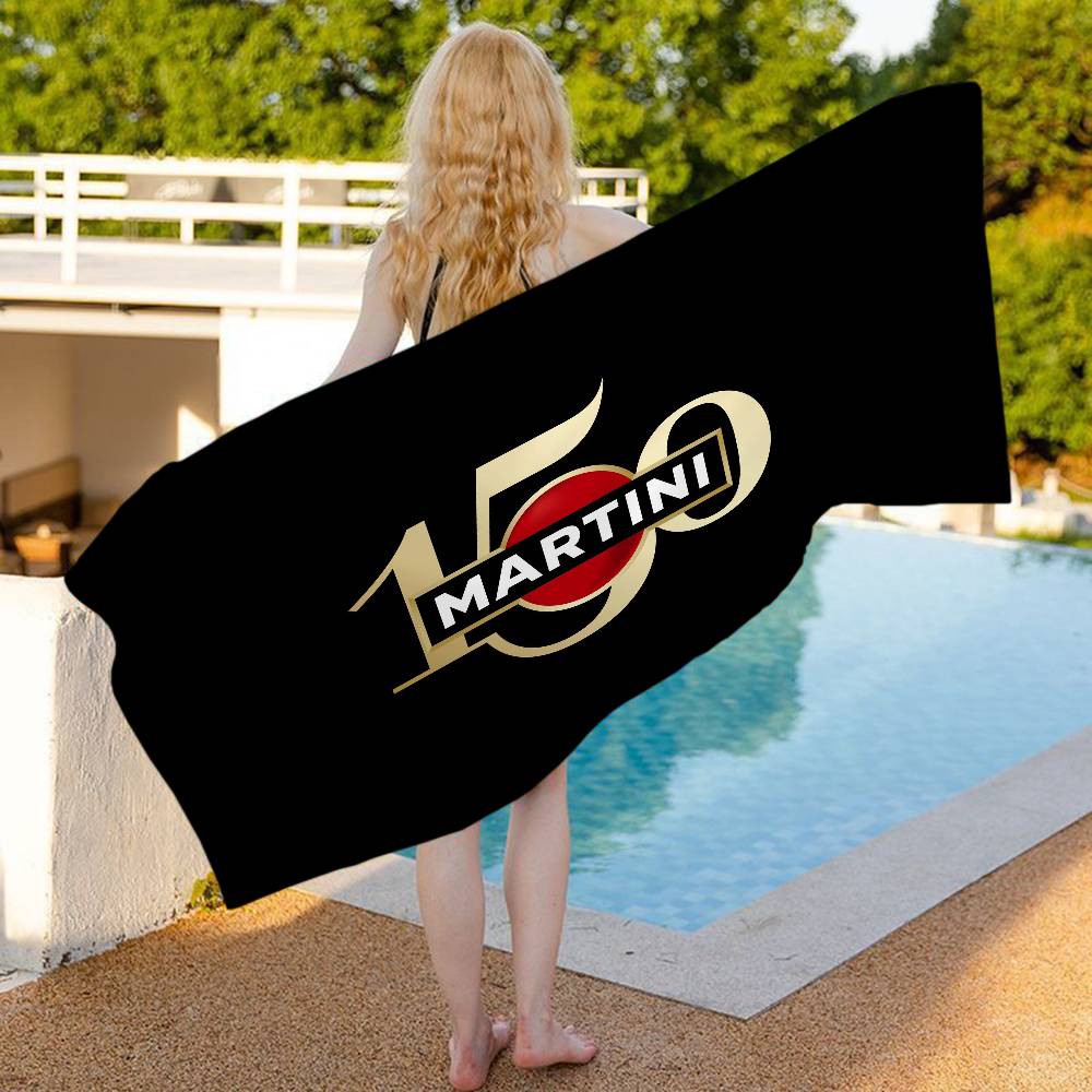 M-Martini Racing Logo Anime Beach Swimming Towel Soft Absorbent Washcloth Children's Gifts For Kids Travel Camping Gym