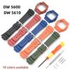 Для серии Casio DW5600 DW-5600 GW-B5600 DW5610 GW-M5610 Набор корпуса и ремешка из смолы и силикона DW5600ske Резиновый ремешок для часов Ободок Корпус