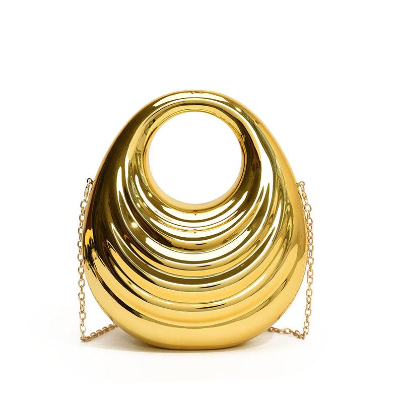 Acrylic Bag 2025 New European and American Fashion Glossy Shoulder Bag Ins Women's Chain Rhombus Dinner Bag Tide