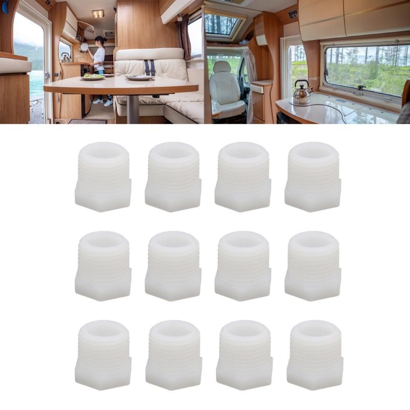Pack of 12 Water Heater 1/2" NPT Drain Plug PVC Drain Plug for Camper Trailer Water Heaters Auto Accessory Drain Plug