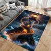 Magical lighthouse guiding through darkness carpet Yoga living room room decor children's crawling mat doormat area rug