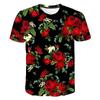Fashionable and Lnteresting Flowers and Plants  Pictures For Men's T-Shirts Trend Digital Printing Casual Round Neck Short Sleev