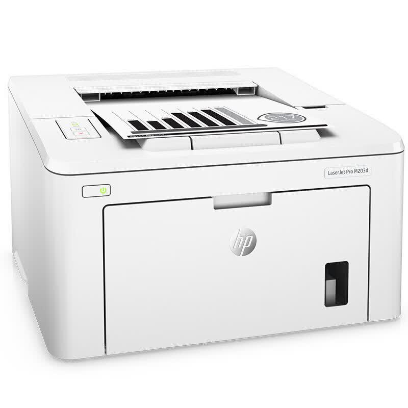 HP Лазерный принтер LaserJet Pro M203d, монохромный, с двусторонней печатью, черный, вилка CN (адаптер в комплекте)