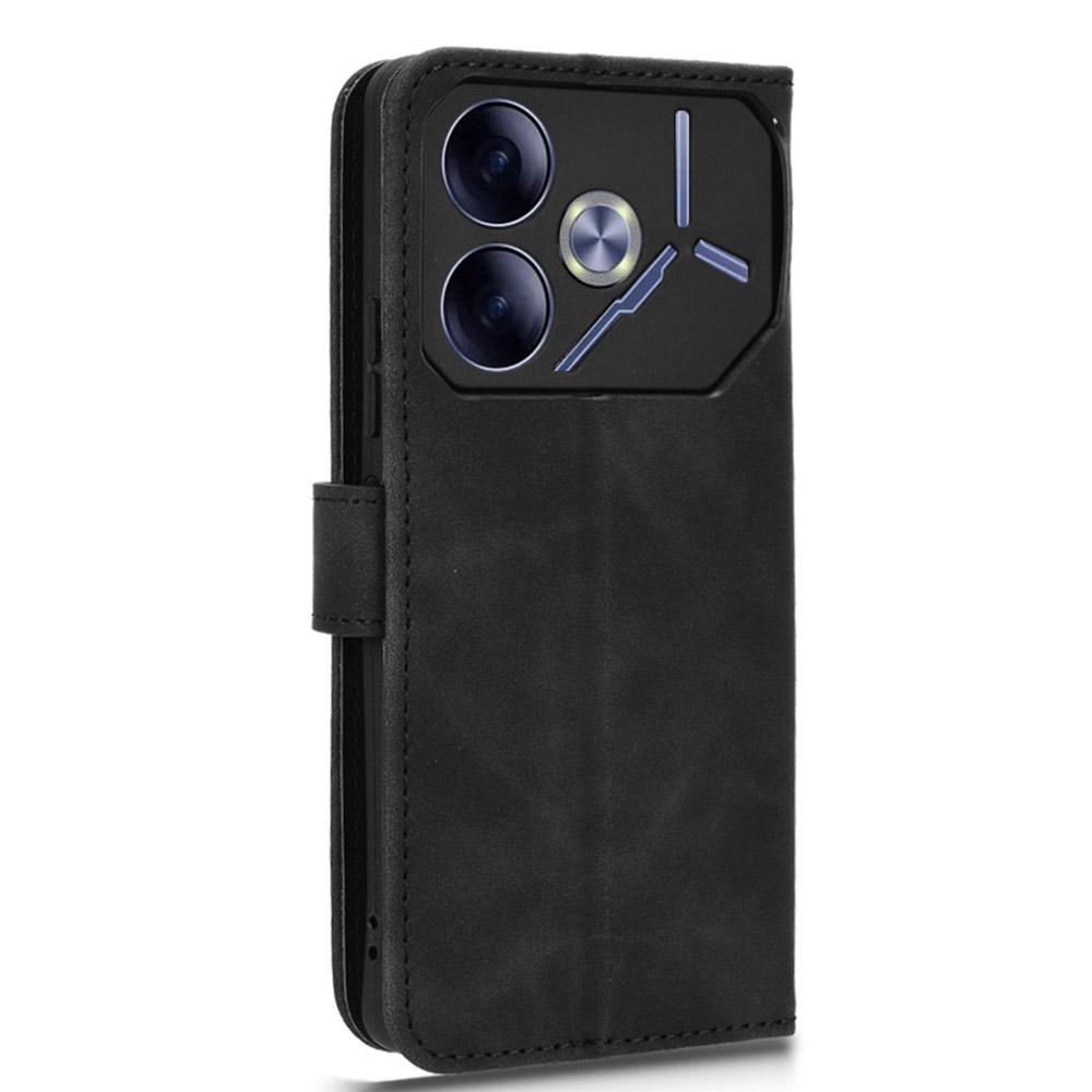 Для TECNO Pova 6 4G чехол PU кожаный чехол-книжка-кошелек для телефона