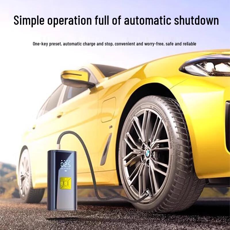 OIMG Портативный беспроводной цифровой автомобильный насос для шин 12 В