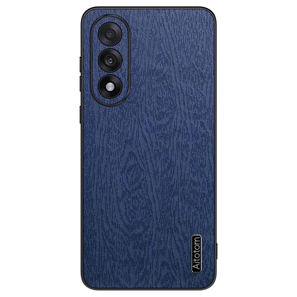 For OnePlus Ace 5 Ultra 5G Case Wood Texture PU Leather Coated PC TPU Phone Cover