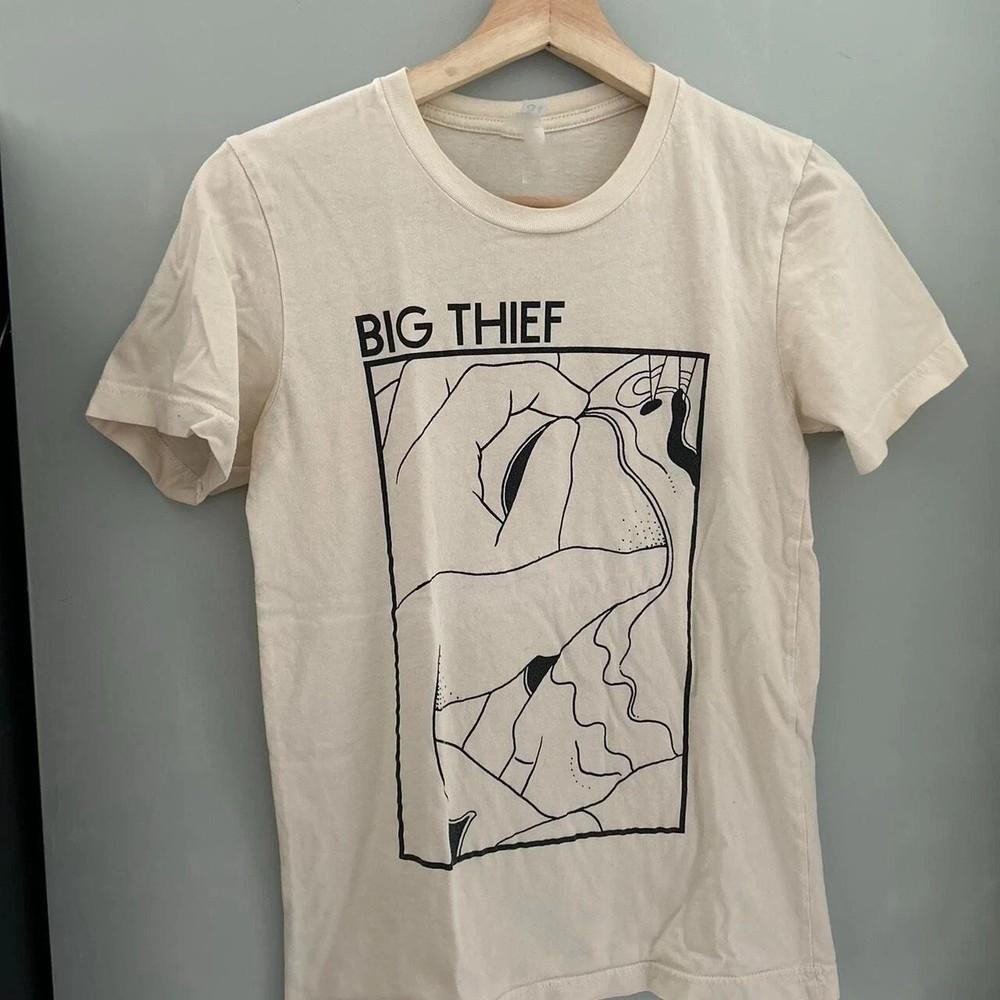 Тур Big Thief 2019 Унисекс Хлопковая Футболка Все Размеры Бежевый Цвет BL1680 Унисекс Футболка