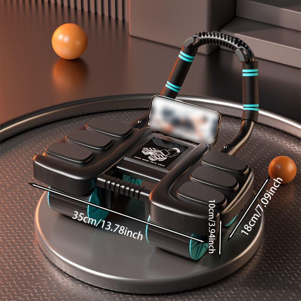 6/8 Elbow Support Abdominal Workout Roller Four-Wheel Core Strengthening Trainer  Men/Women