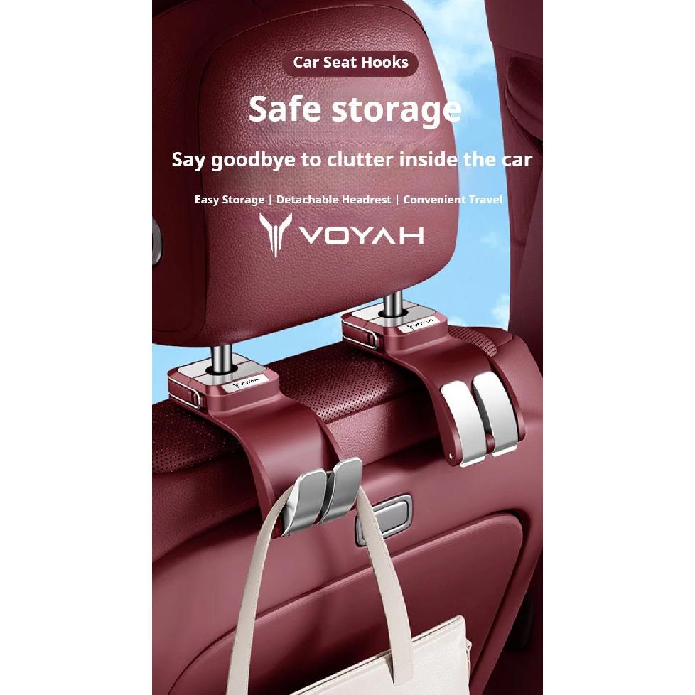 Крючок на спинку сиденья автомобиля для Voyah Free I-Land Dreamer 2021-2023 Крючки на подголовник сиденья автомобиля Вешалка Органайзер для хранения Аксессуары