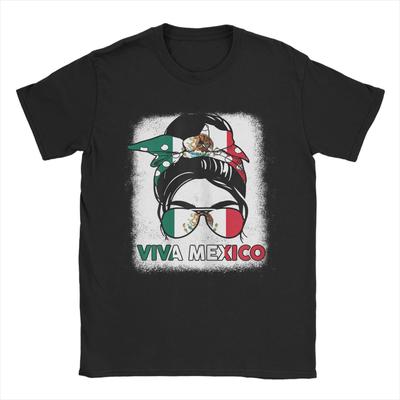 Футболка Viva Mexico Женская Мексиканский Флаг Смешная Футболка для Мужчин Новинка Хлопковые Футболки Круглый Вырез Короткий Рукав Графическая Одежда
