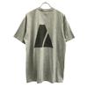 US ARMY Print Pattern Short Sleeve T-shirt Gray Back Print Men's Used