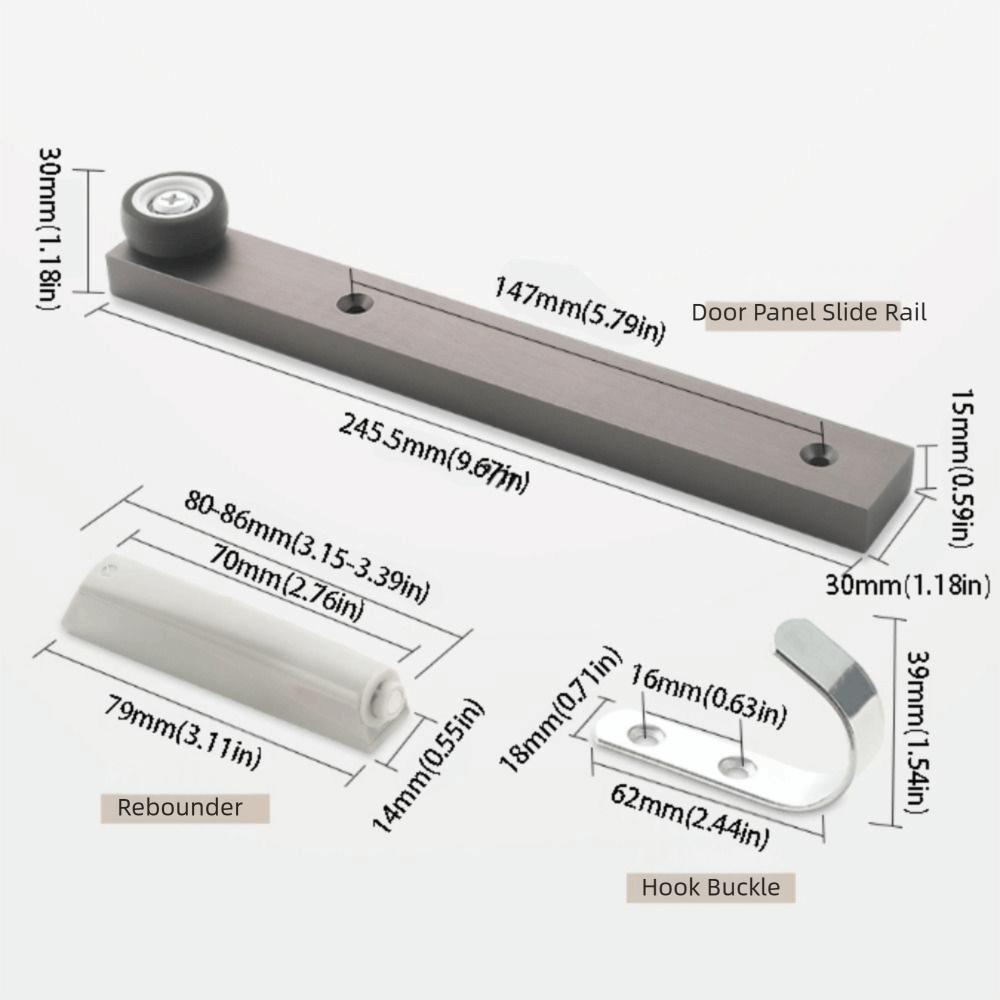 Aluminum Zinc Zinc Alloy Construction Invisible Installation Bookshelves Silent Rotating Track