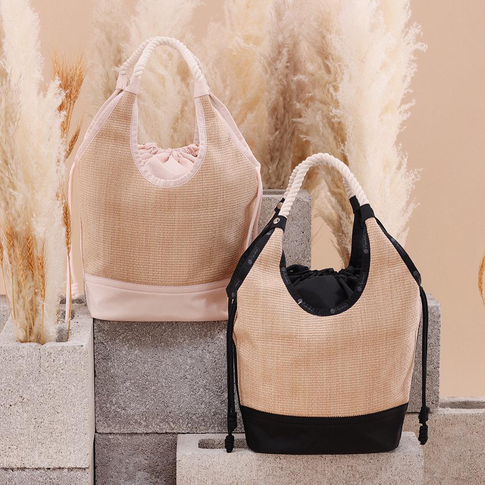 Сумка-тоут Lesportsac Peach Blush Raffia Large Diamond [1027.Lb19]