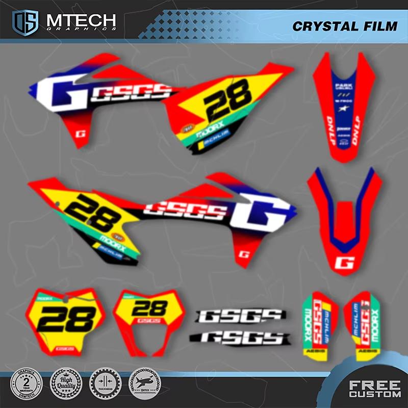 DSMTECH Custom Graphics Decals Stickers Kits for Gasgas Gas Gas EC MC 150 200 250 300 350 400 450 2021 2022 2023 007