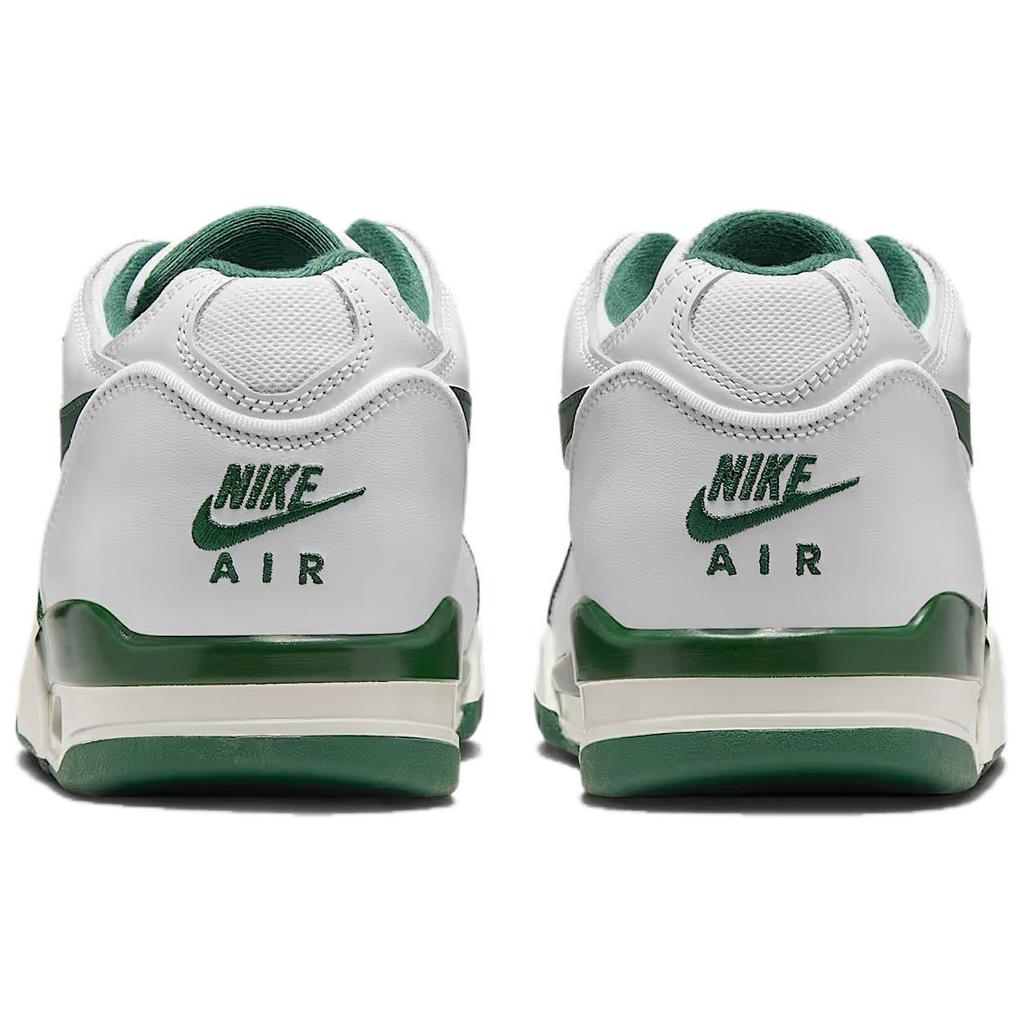 Nike Air Flight 89 Износостойкие Низкие Винтажные Баскетбольные Кроссовки Мужские Белый Зеленый HJ4484-102